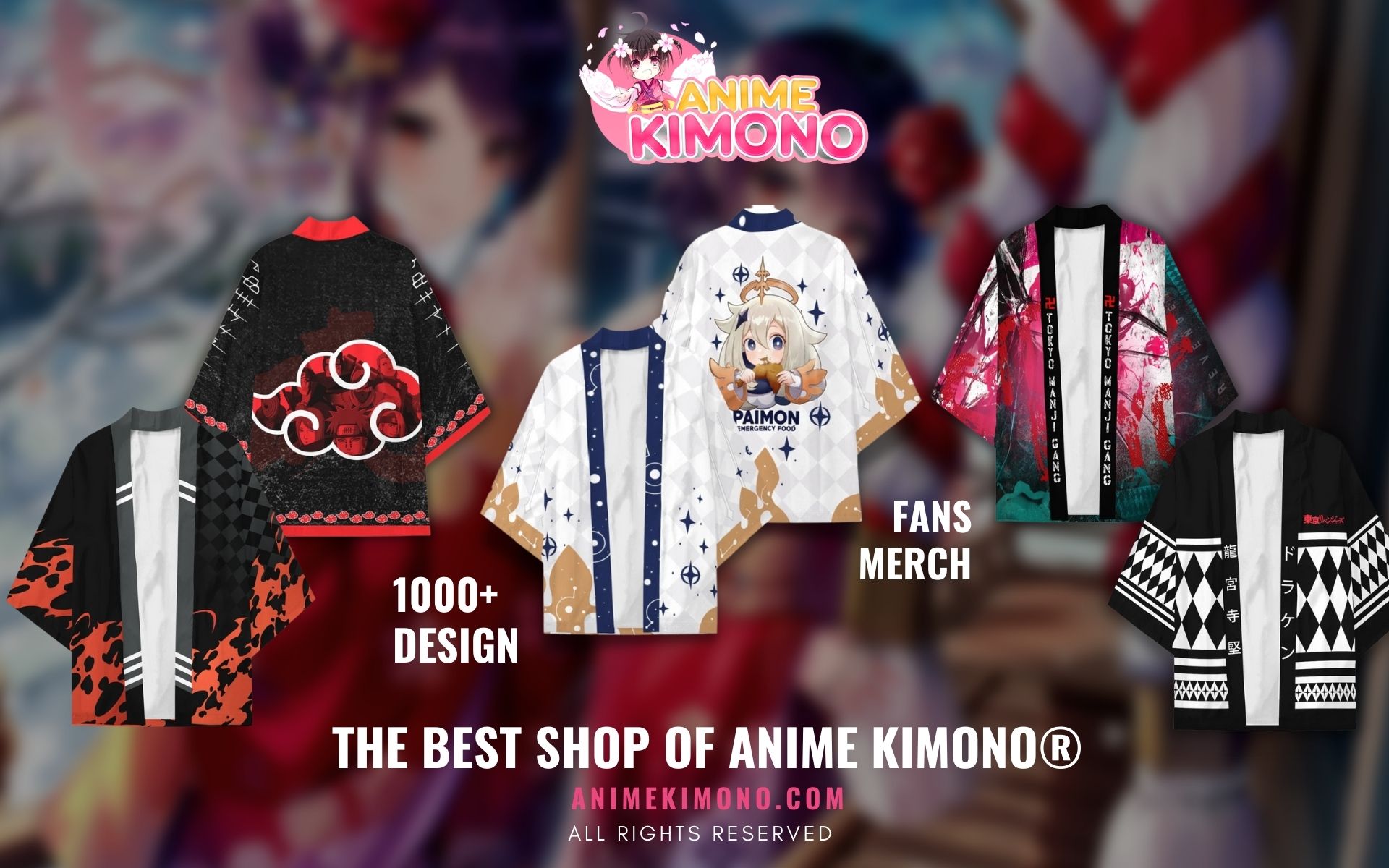 Anime Kimono Merch Web Banner - Anime Kimono