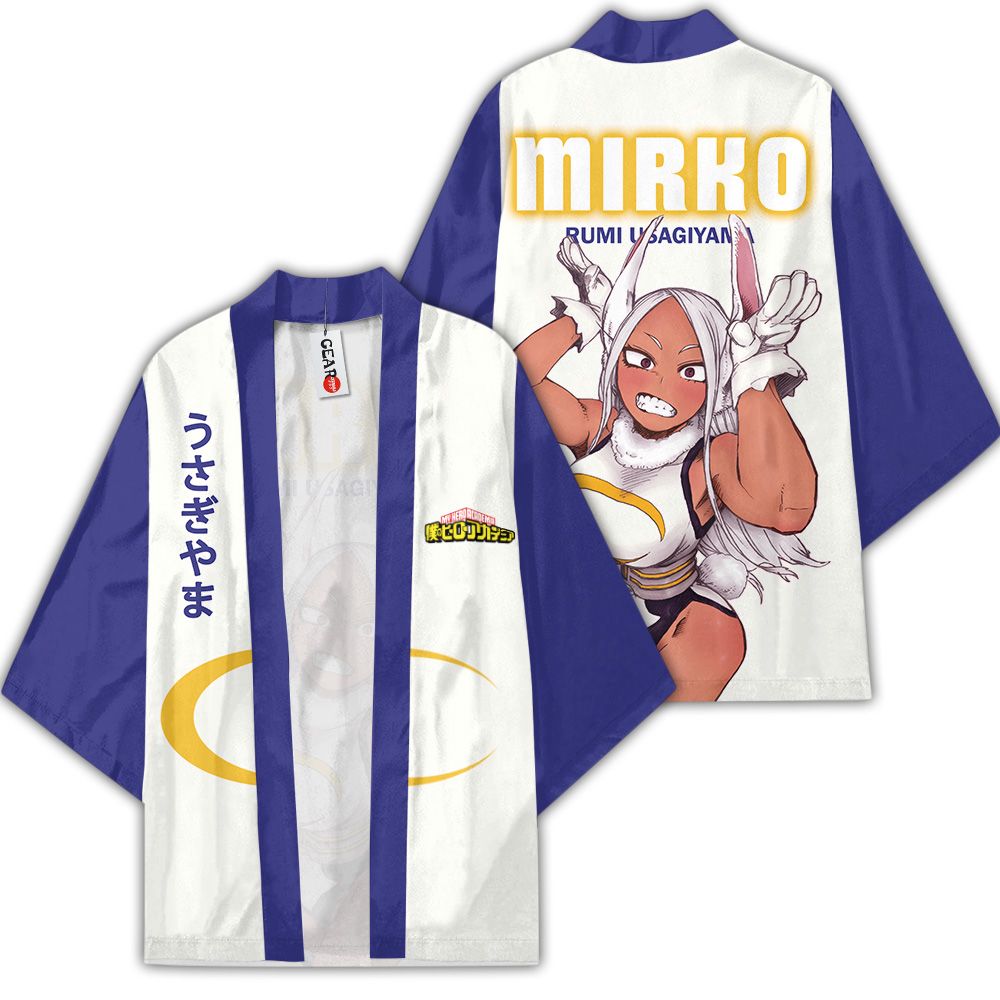 Mirko Rumi Usagiyama Kimono Custom Anime My Hero Academia Merch Quần áo GOT1308 Unisex / S Official Anime Kimono Merch