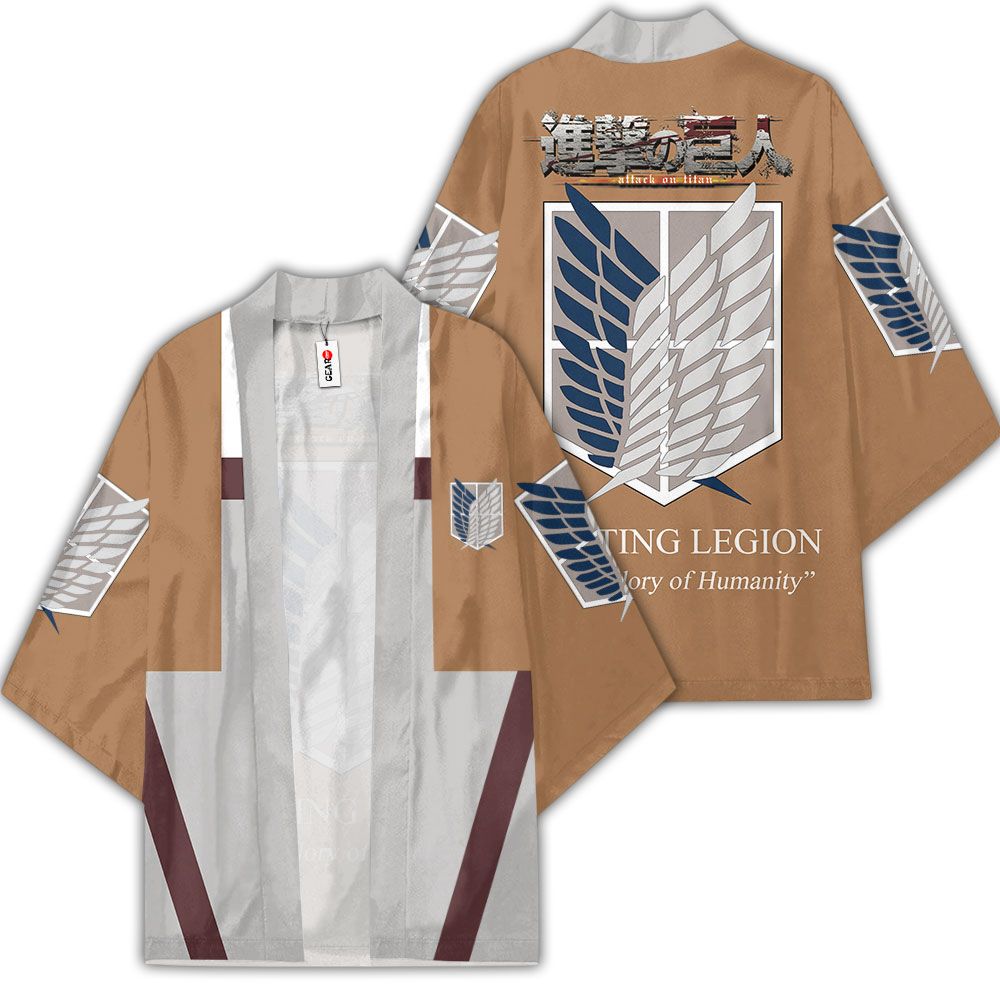 AOT Wing Kimono Custom Anime Attack On Titan Merch Clothes GOT1308 Unisex / S Official Anime Kimono Merch