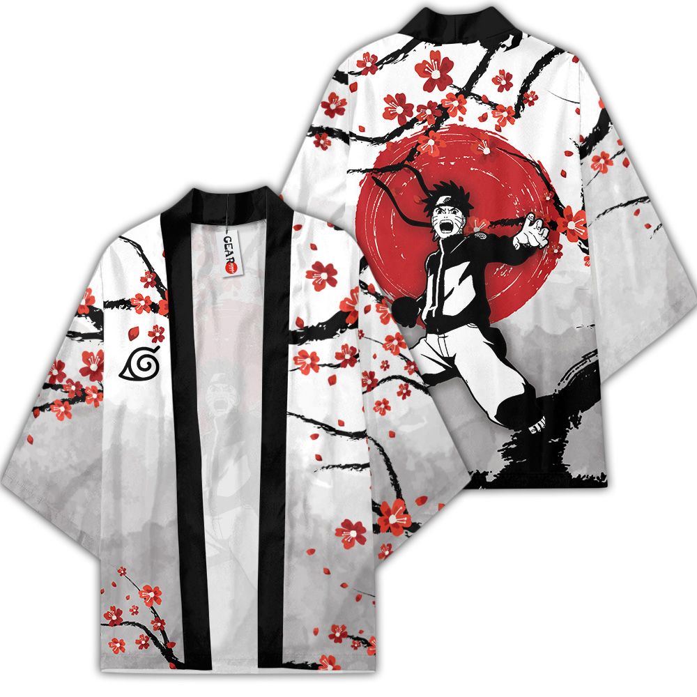 Naruto Kimono Tùy chỉnh Nhật Bản Phong cách Anime Naruto Merch Quần áo GOT1308 Unisex / S Chính thức Anime Kimono Merch