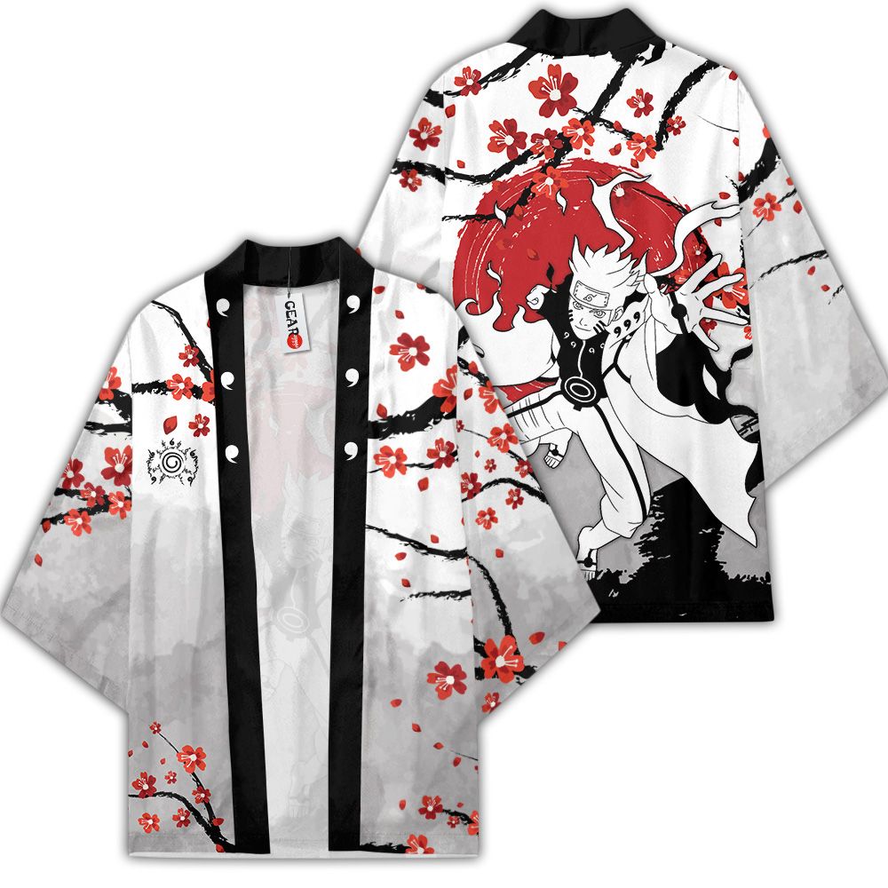 Naruto Bijuu Kimono Tùy chỉnh Nhật Bản Phong cách Anime Naruto Merch Quần áo GOT1308 Unisex / S Chính thức Anime Kimono Merch