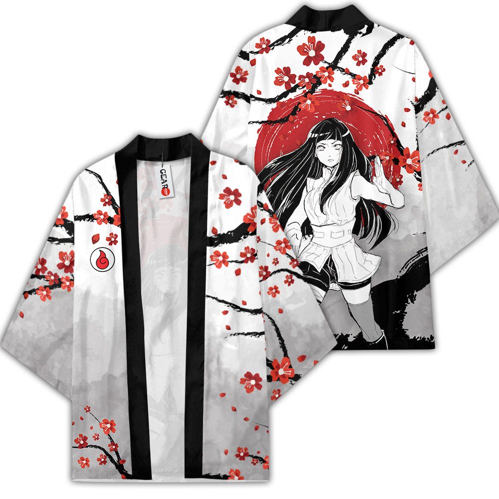 Hinata Hyuga Kimono Tùy chỉnh Nhật Bản Phong cách Anime Naruto Merch Quần áo GOT1308 Unisex / S Chính thức Anime Kimono Merch