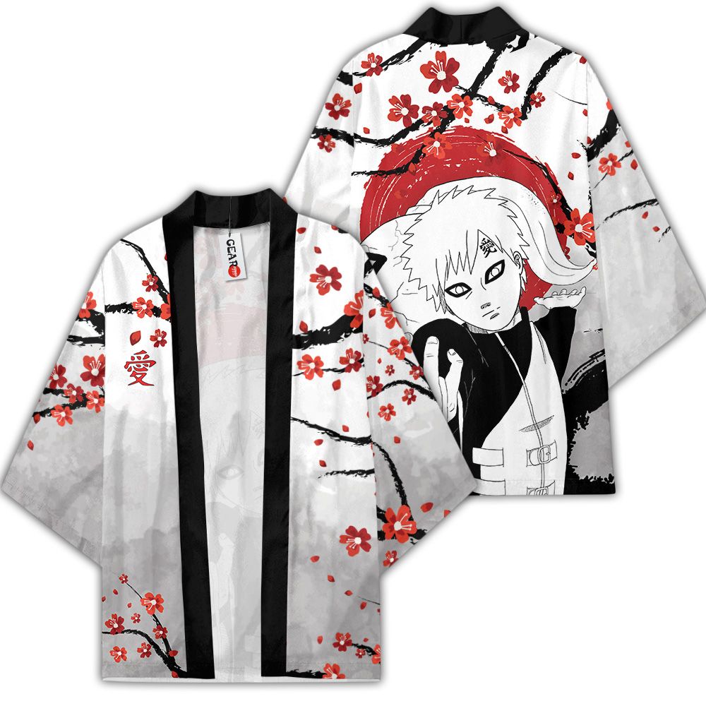 Gaara Kimono Tùy chỉnh Nhật Bản Phong cách Anime Naruto Merch Quần áo GOT1308 Unisex / S Chính thức Anime Kimono Merch