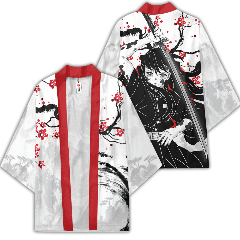 Muichiro Tokito Kimono Shirts Custom Haori Japan Style
