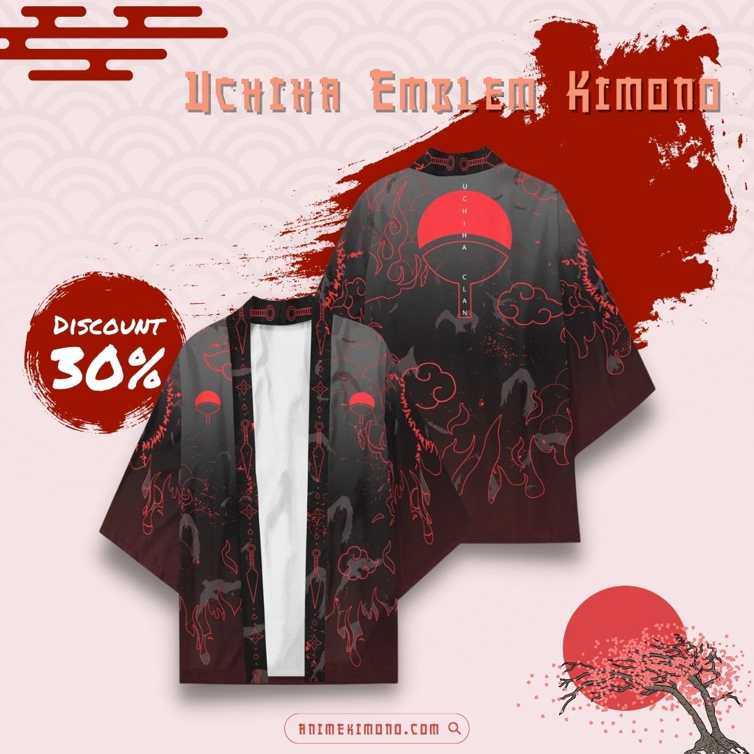 Naruto Kimono – Uchiha Emblem Kimono - Anime Kimono